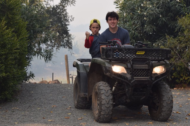 Regsuci Ranch Jake and Andrew after the 2017 Firestorm