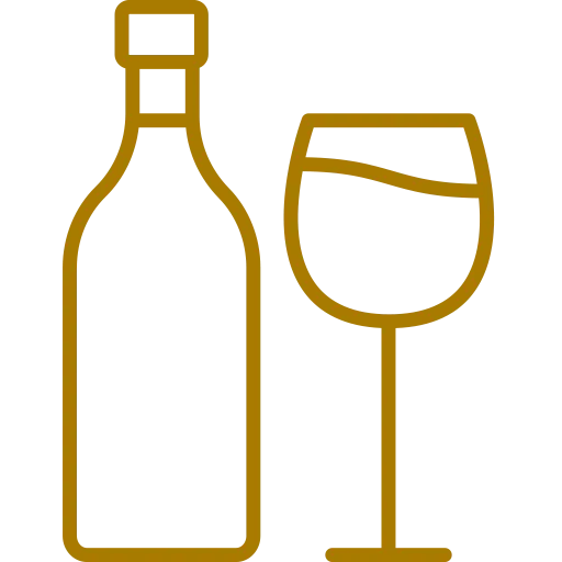 Wine Glass and Bottle Icon